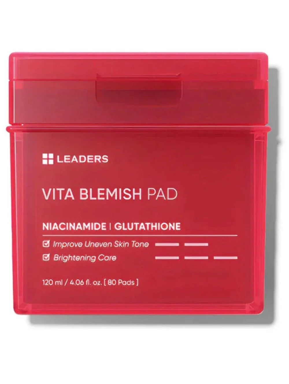Leaders Vita Blemish Pad with Niacinamide and Glutathione - 80 Pads, 120 ml